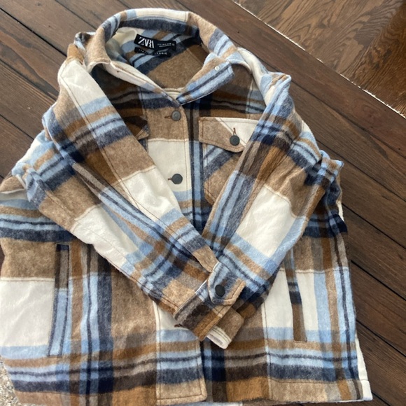 ZARA WOOL BLEND PLAID OVERSHIRT SHACKET
JACKET - Picture 7 of 7